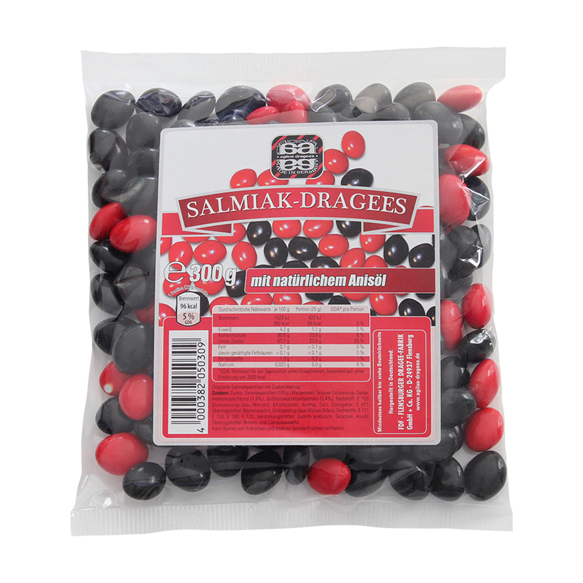 Agilus Salmiak Dragees 250g