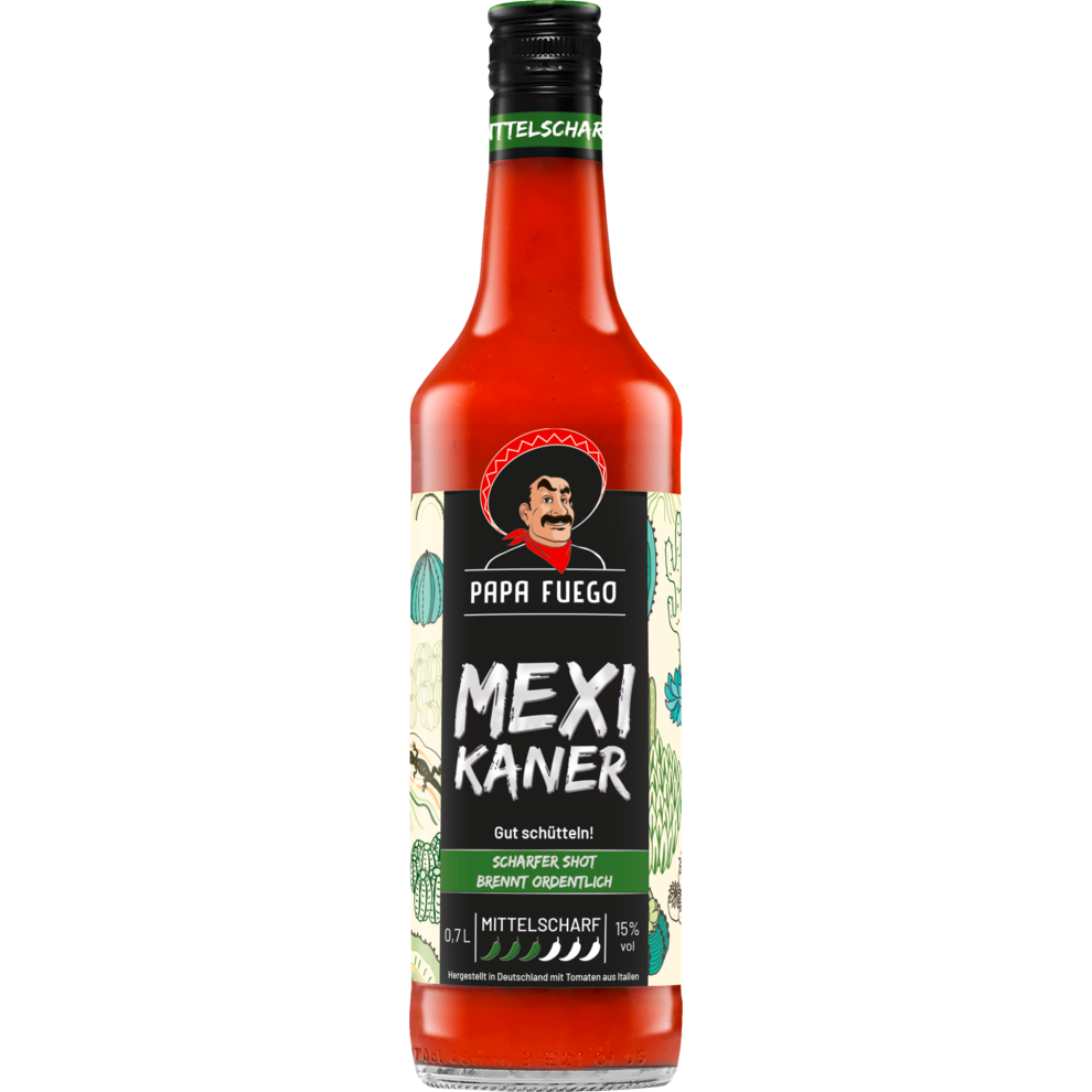Papa Fuego Mexikaner mittelscharf 15% 0,7l