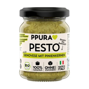 Bio Ppura Pesto Genovese mit Olivenöl&Pinienkernen 120g