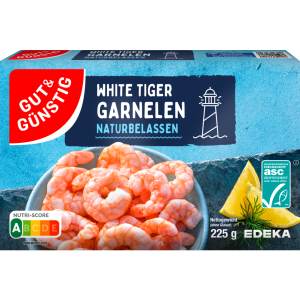 ASC GUT&GÜNSTIG White Tiger Garnelen natur netto 225g