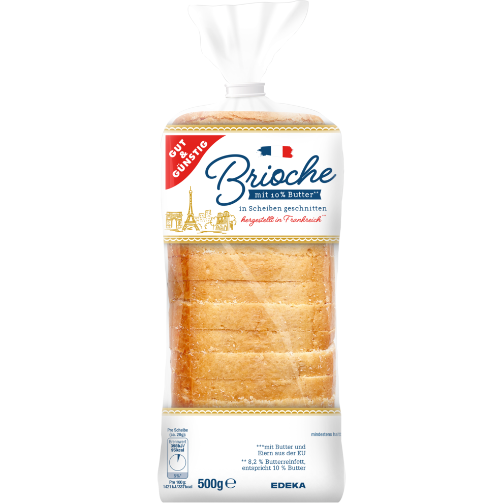 GUT&GÜNSTIG Brioche geschnitten 500g