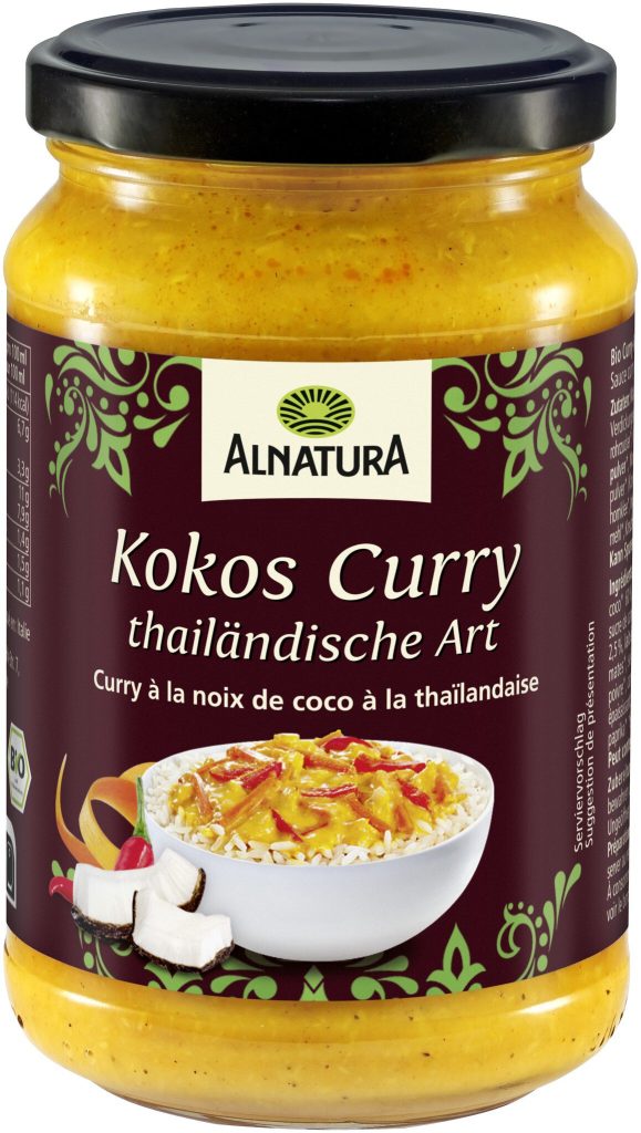 Bio Alnatura тайский кокос карри 325ml