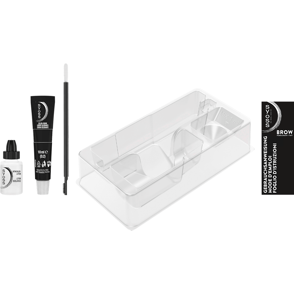 Syoss Augenbrauen-Kit 1-1 schwarz 17ml