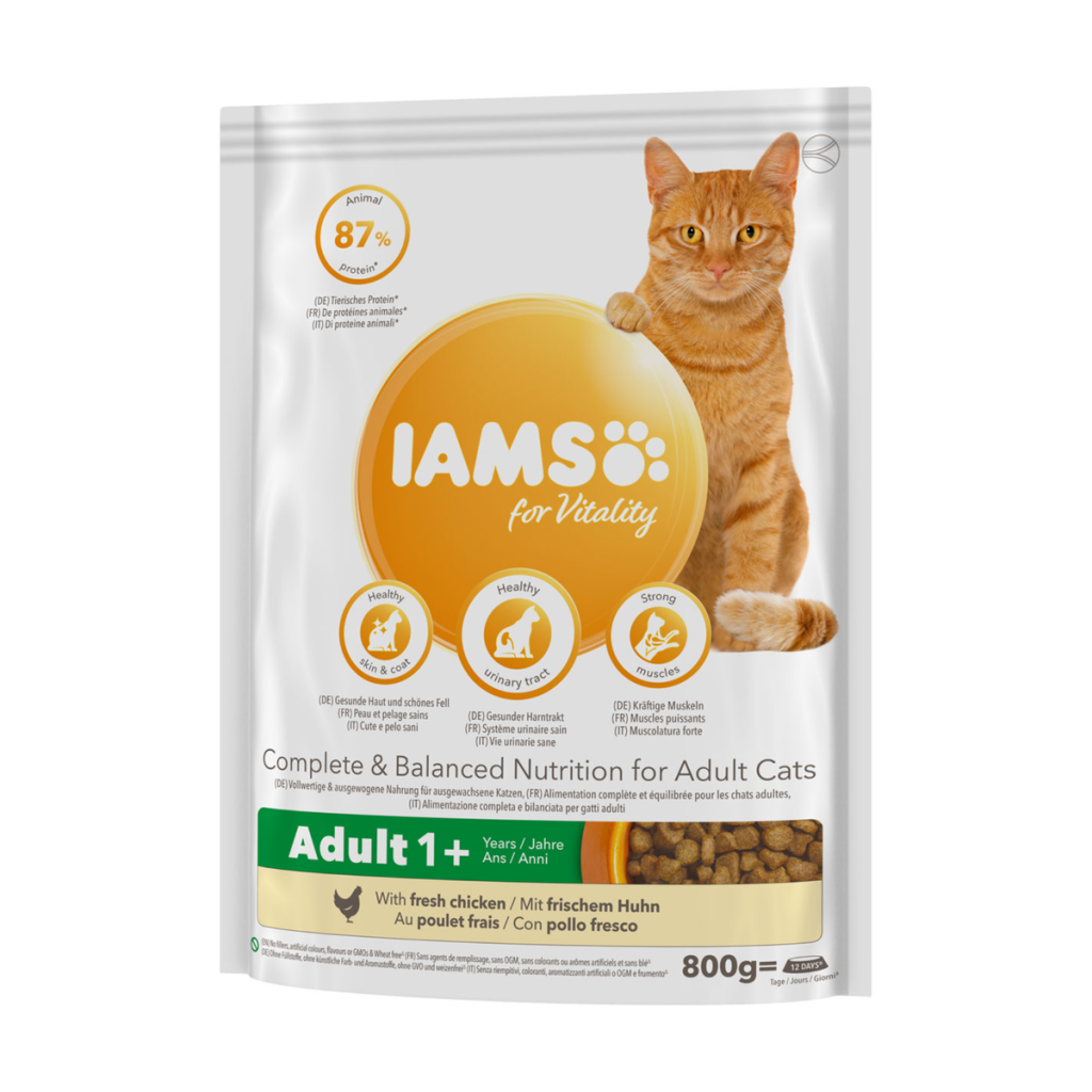 IAMS for Vitality ausgewachsene Katzen mit frischem Huhn 800g