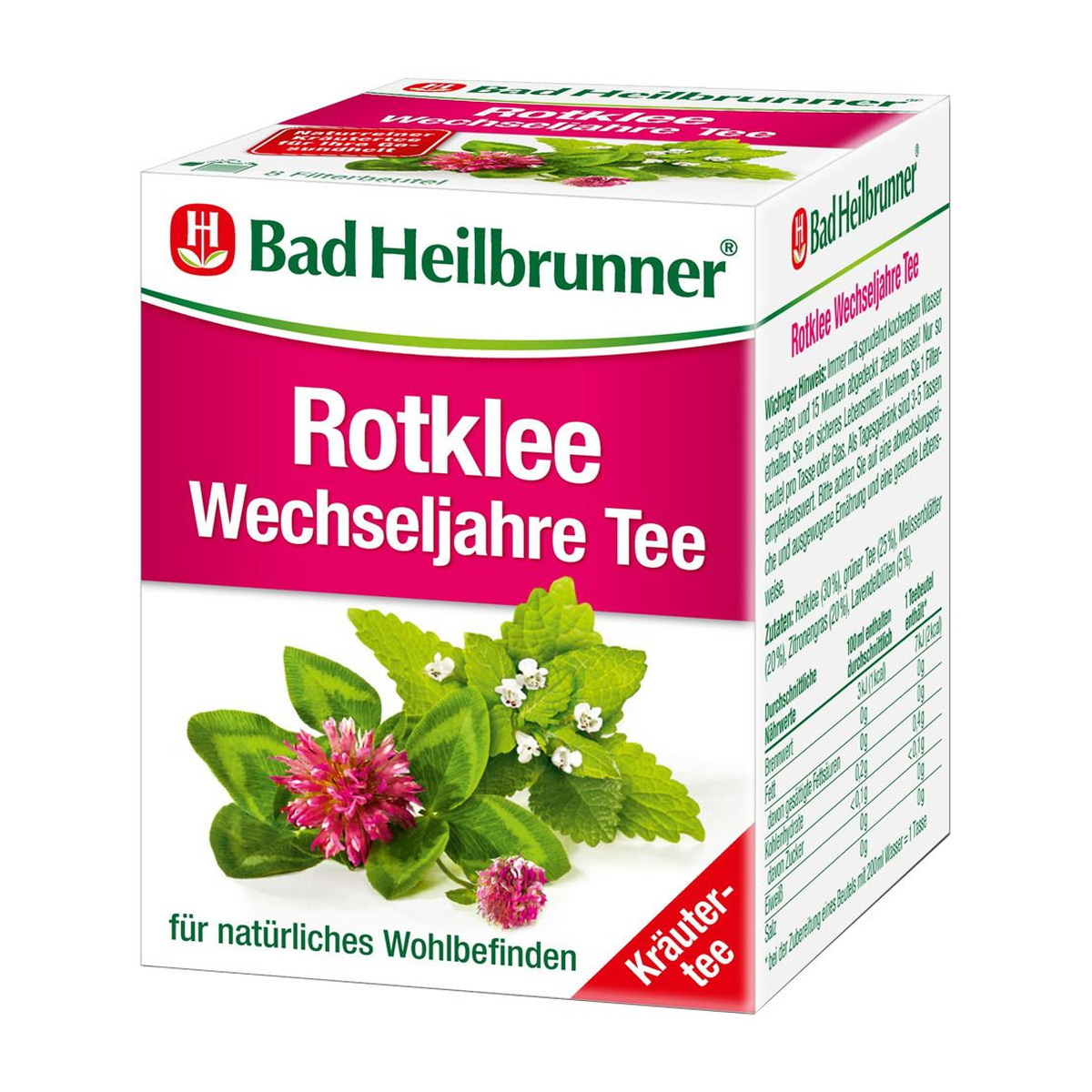 Bad Heilbrunner Rotklee-Wechseljahre Tee 8ST 14g