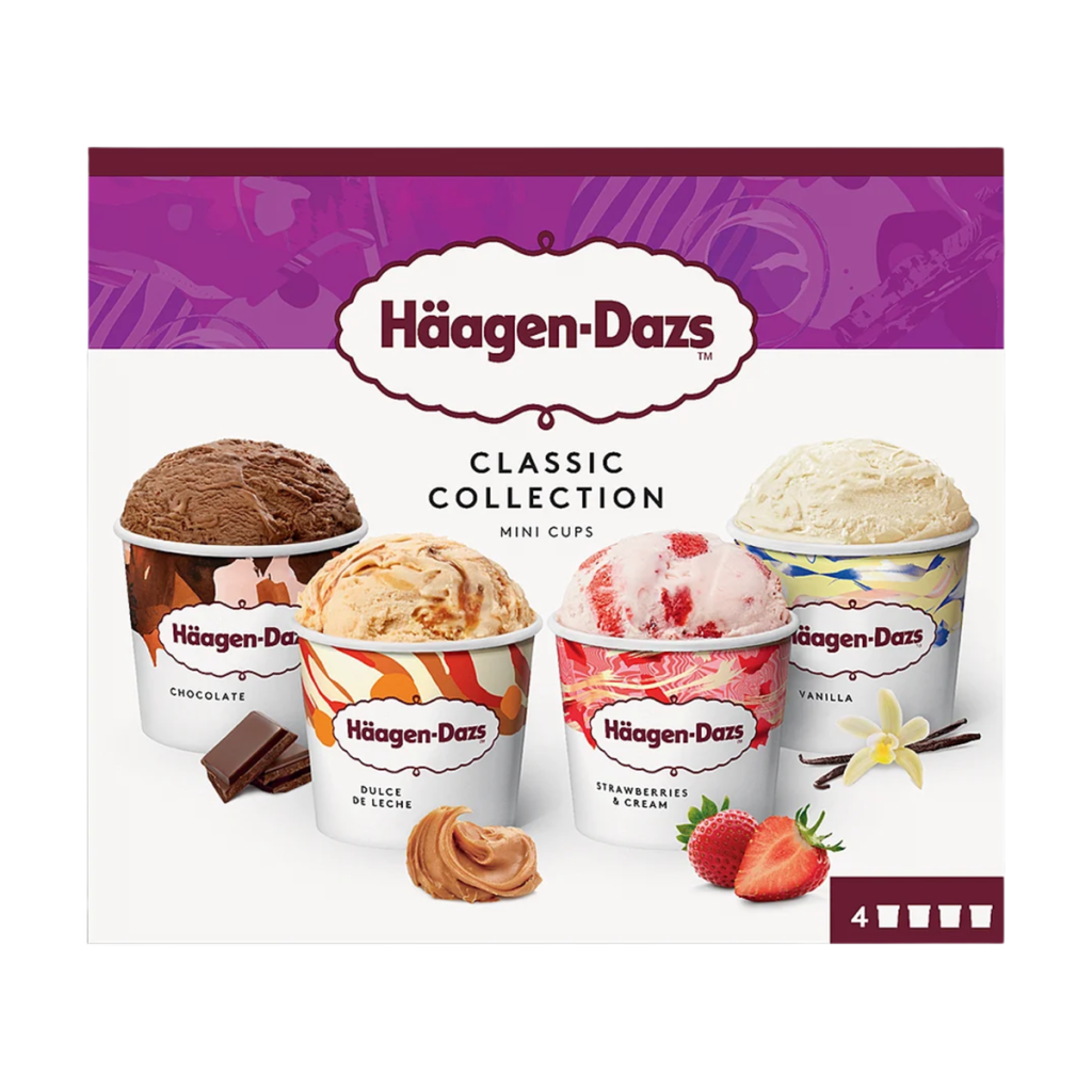 Häagen Dazs Classic Collect 4x95ml