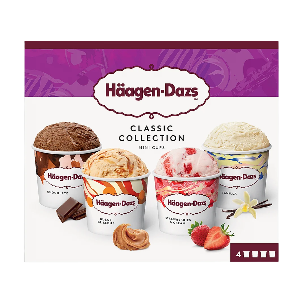 Häagen Dazs Classic Collect 4x95ml