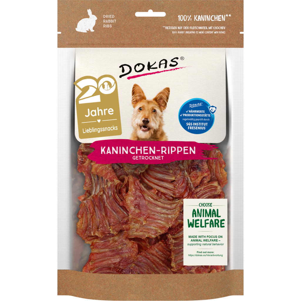 Dokas Kaninchen-Rippen getrocknet 100g