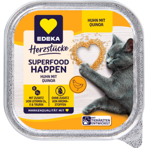 EDEKA Herzstücke Superfood Happen mit Huhn&Quinoa 100g