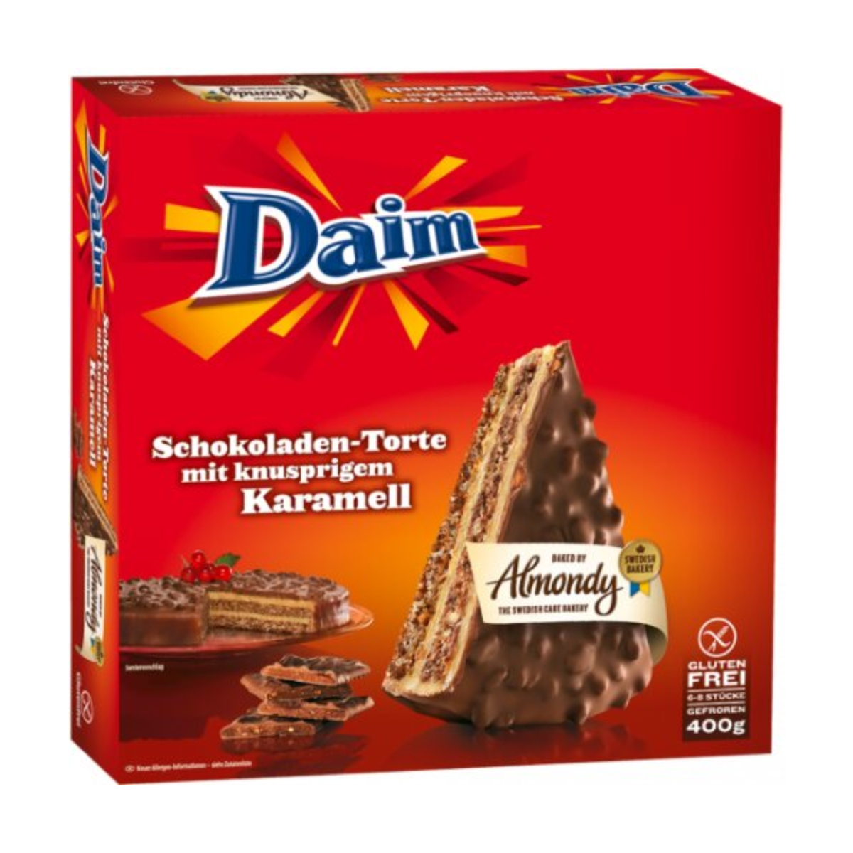 Almondy Original schwedische Mandeltorte mit Daim 400g