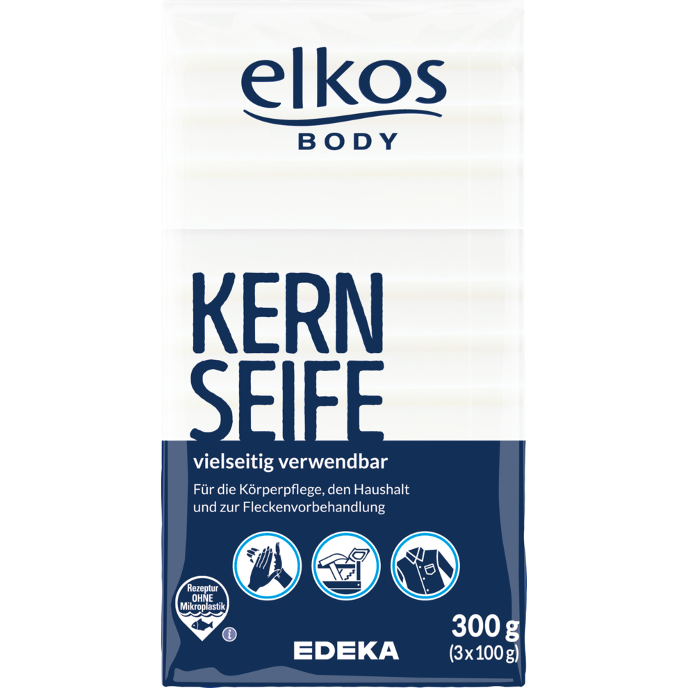 EDEKA elkos Kernseife 3x100g