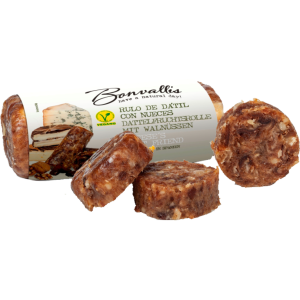 Bonvallis Dattelfruchtrolle mit Walnuss 180g