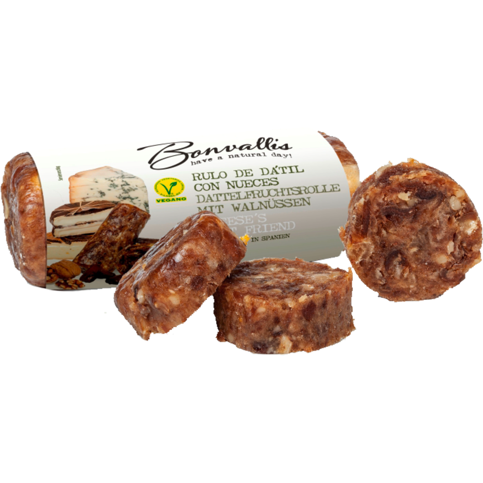 Bonvallis Dattelfruchtrolle mit Walnuss 180g