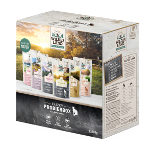 Wildes Land Nassfutter Katze Probierbox Pouch 8x100g