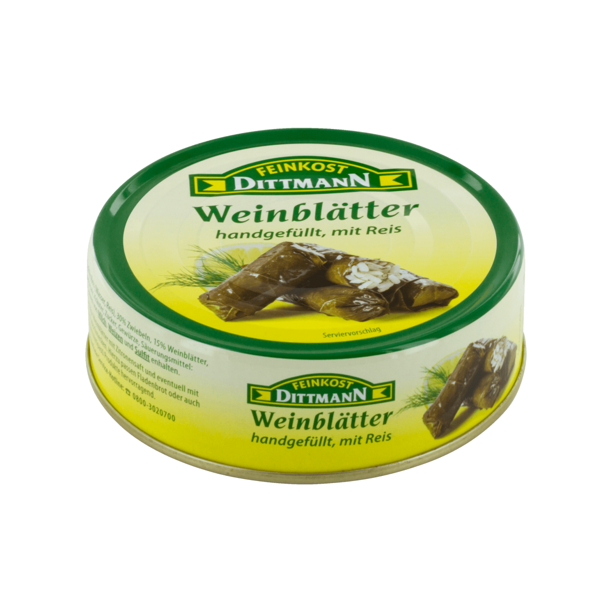 Feinkost Dittmann Weinblätter mit Reis in Öl 200g