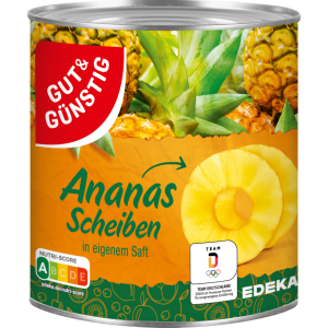 GUT&GÜNSTIG Ананас ломтики, сок 565g