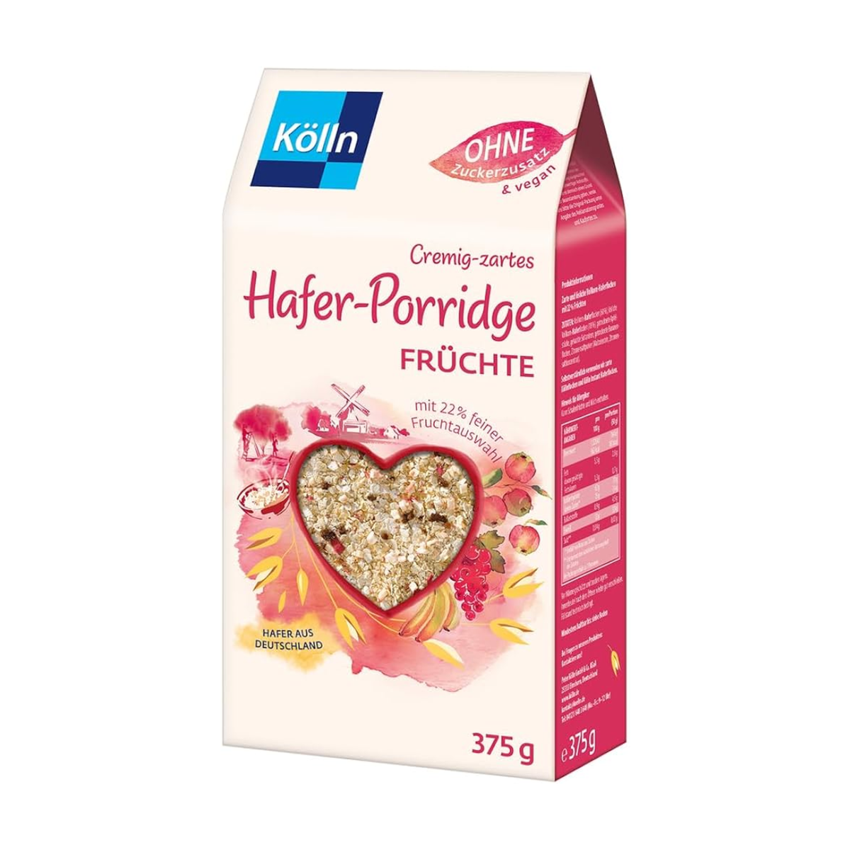 Kölln Cremig-zartes Hafer-Porridge Früchte 375g