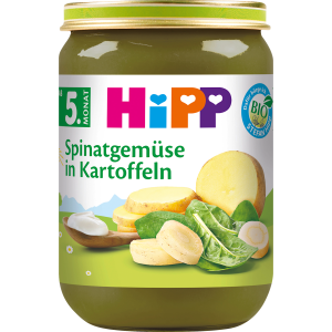 Bio Hipp Spinatgemüse in Kartoffeln ab dem 5.Monat 190g