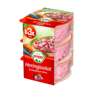 Popp Heringssalat mit roter Bete 3x40g