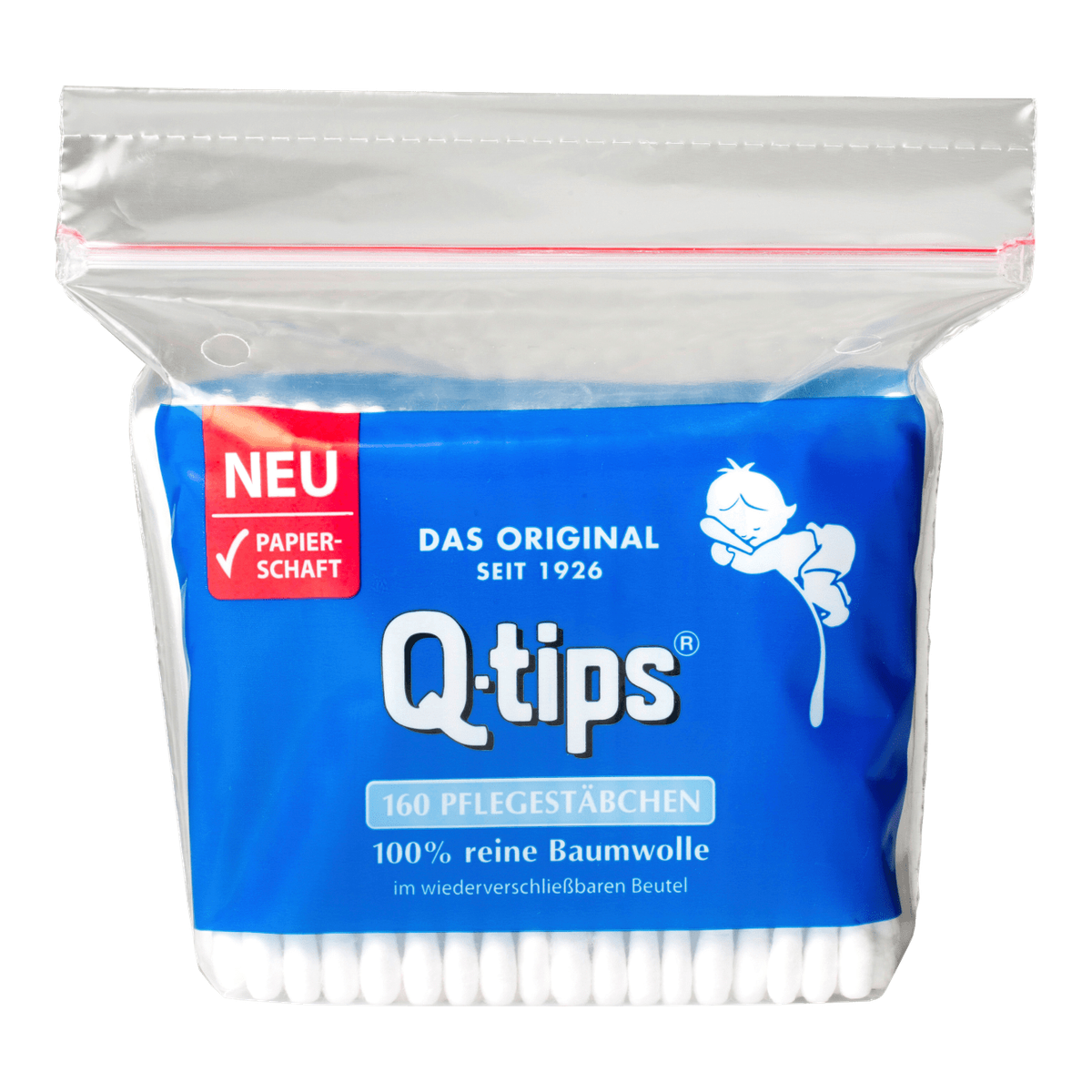Q-Tips Stäbchen Nachfüller 160ST