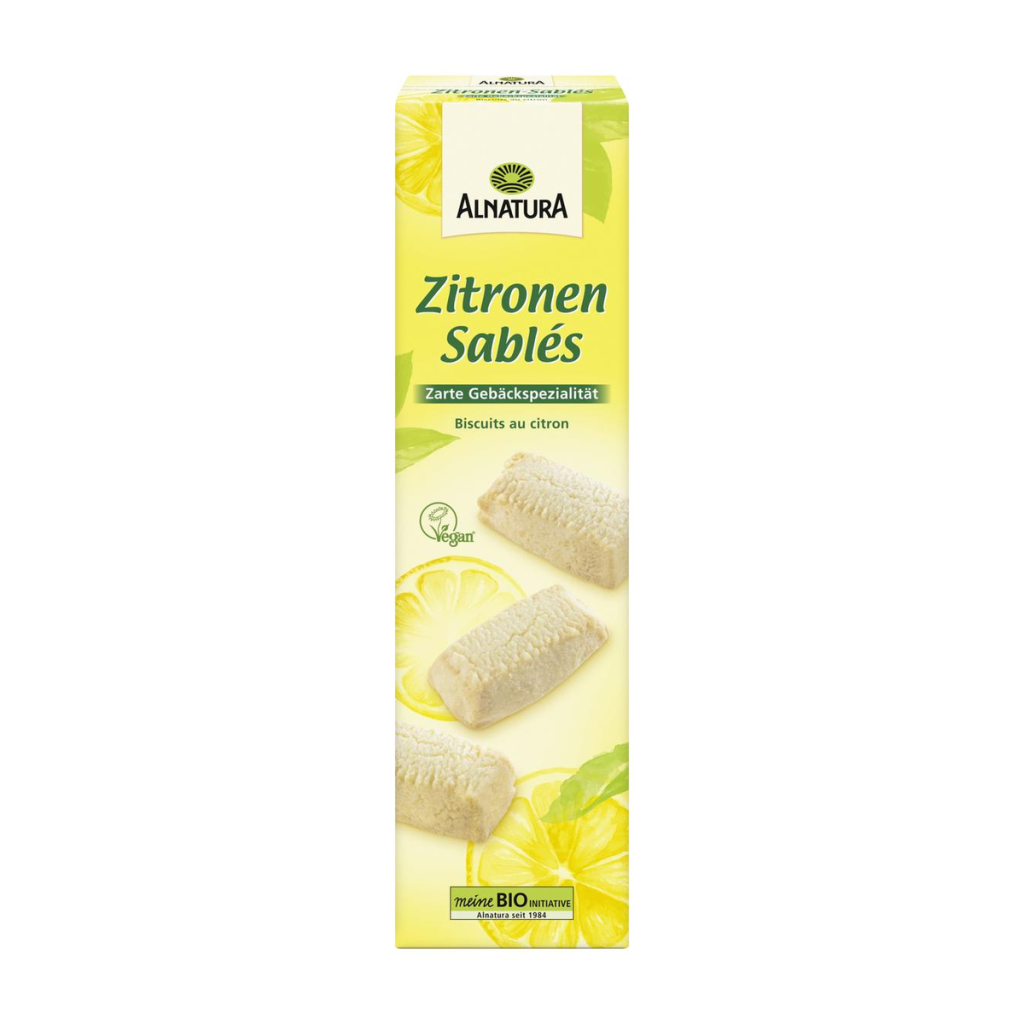 Bio Alnatura Zitronen Sables 110g
