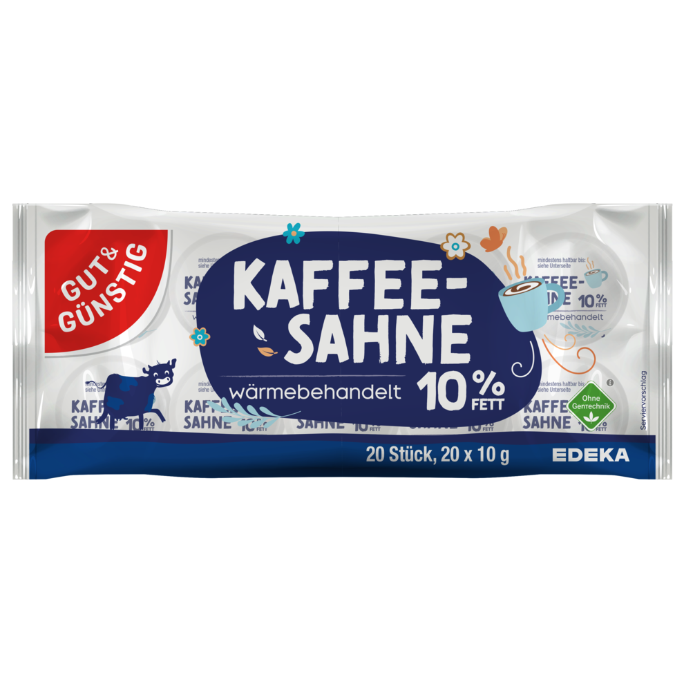 GUT&GÜNSTIG Kaffeesahne wärmebehandelt 20x10g VLOG