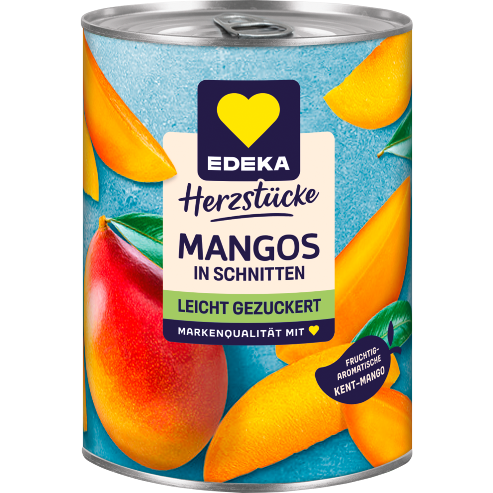 EDEKA Herzstücke Mangos in Schnitten leicht gezuckert 410g