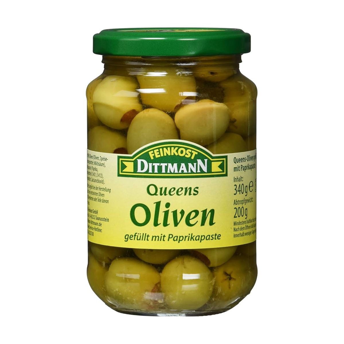 Feinkost Dittmann Queens Oliven gefüllt Paste 250g