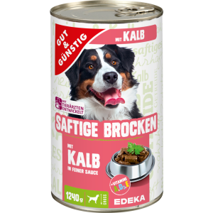 GUT&GÜNSTIG Saftige Brocken mit Kalb 1240g