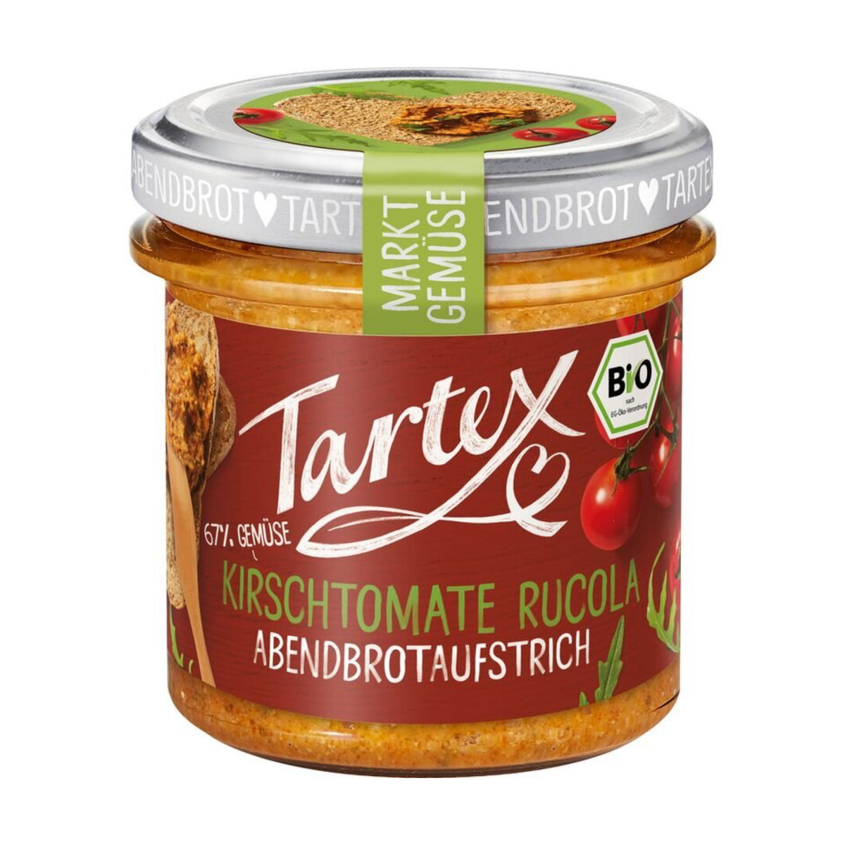 Bio Tartex Markt-Gemüse Rucola Kirschtomate 135g