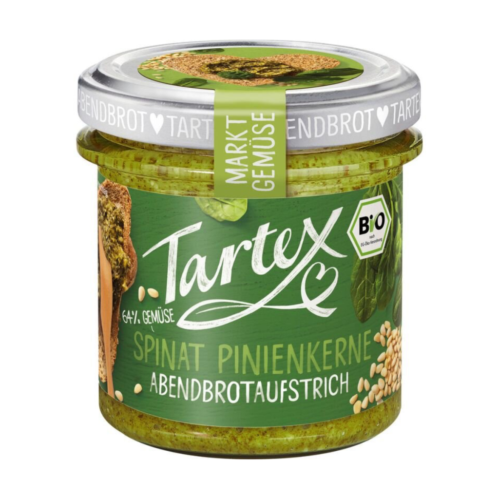 Bio Tartex Markt-Gemüse Spinat Pinienkerne 135g