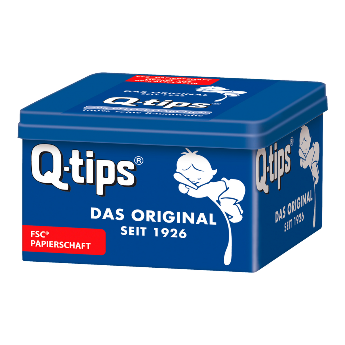 Q-Tips Stäbchen Box 206ST