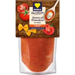 EDEKA Herzstücke Pastasauce Tomate-Sahne-Sauce mit Mascarpone 400g