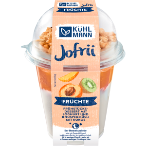Kühlmann Jofrii Frühstücksbecher Joghurt-Tropic Grütze 285g