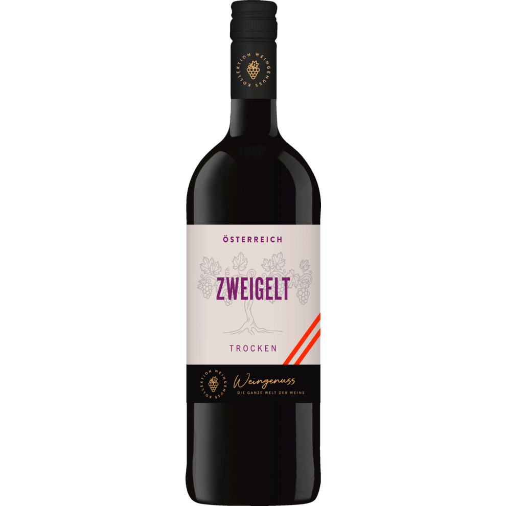 Wein-Genuss Zweigelt Qualitätswein trocken 1l