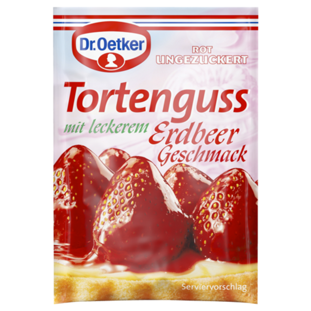 Dr.Oetker Tortenguss Erdbeer für 3x250ml 37,5g
