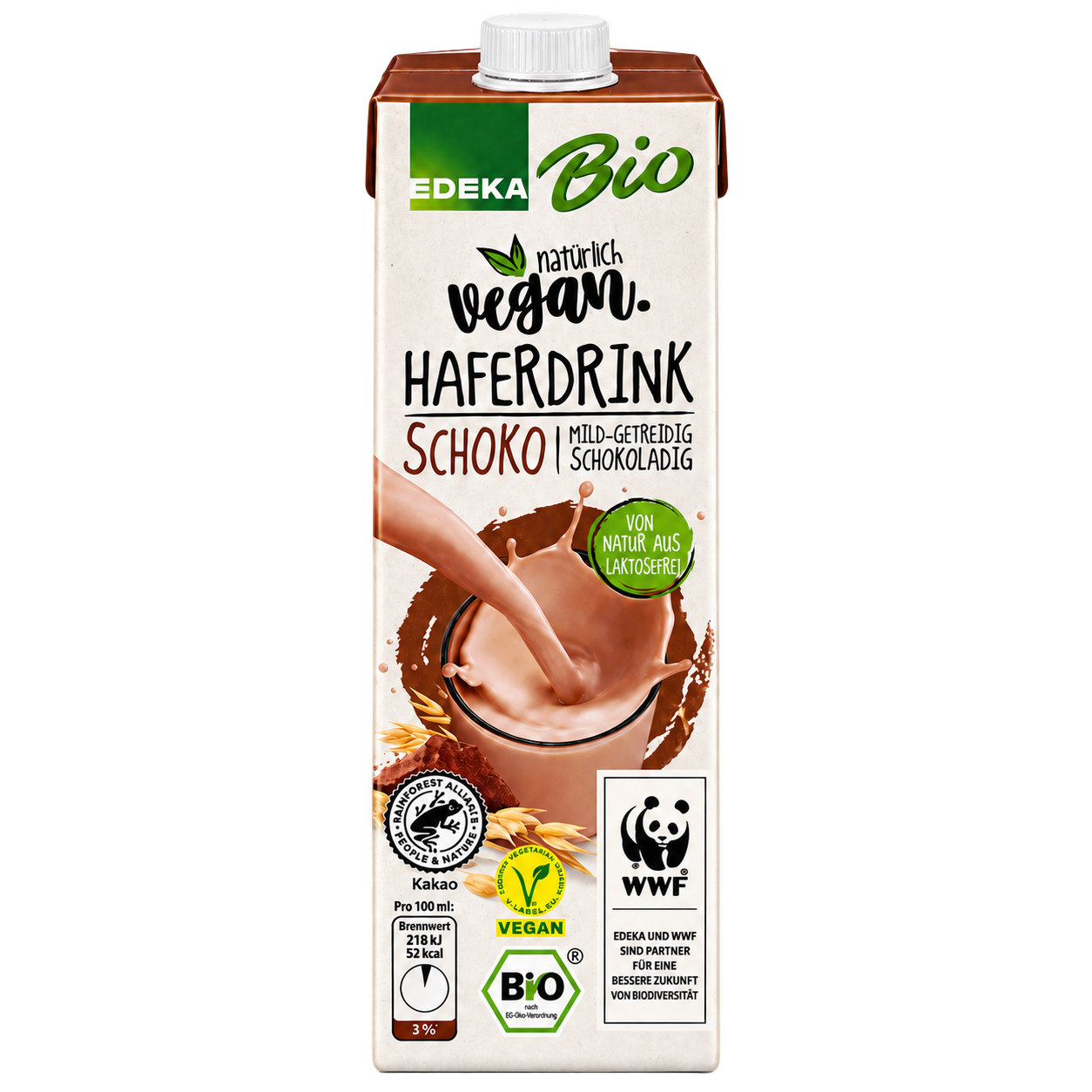 Bio EDEKA My вегетарианский веганский овсяный напиток шоколад 1l