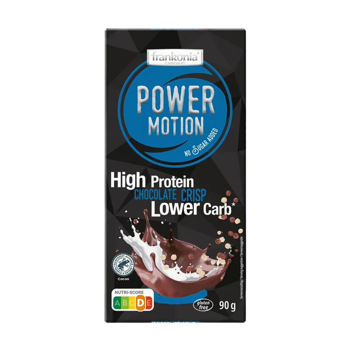 Frankonia NSA Proteintafel Chocolate Crisp mit Süßungsmittel ohne Zuckerzusatz 90g