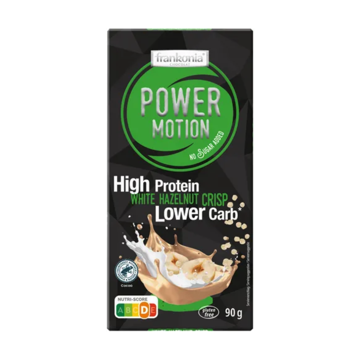 Frankonia NSA Proteintafel White Hazelnut Crisp mit Süßungsmittel ohne Zuckerzusatz 90g