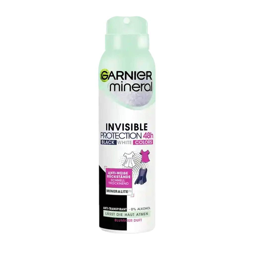 Garnier Mineral Deospray Women Invisible Black&White Color 150ml