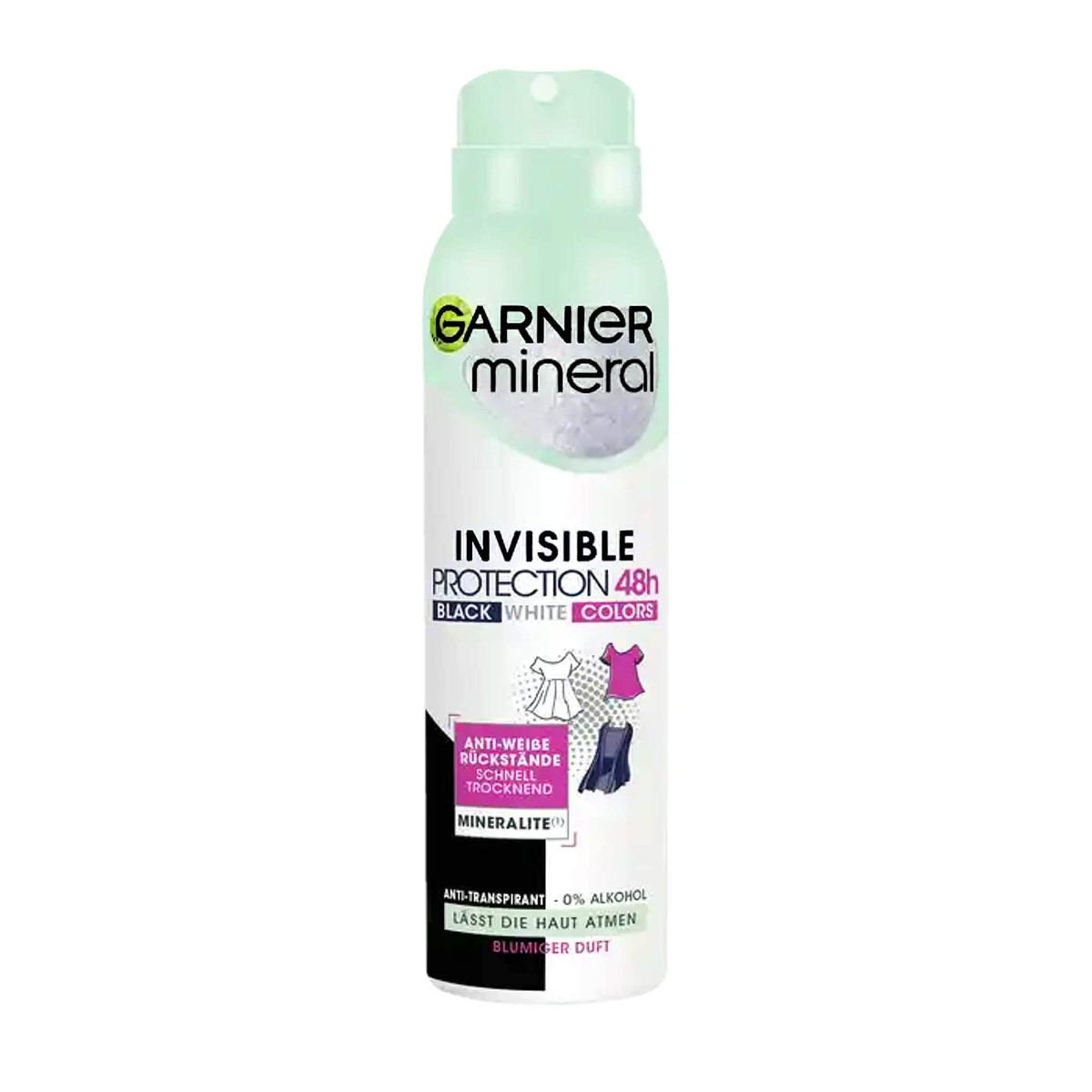 Garnier Mineral Deospray Women Invisible Black&White Color 150ml