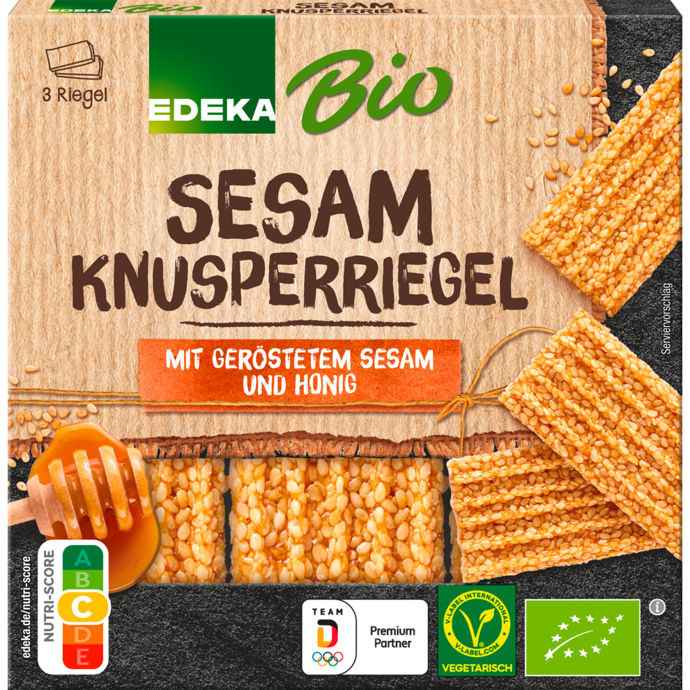 Bio EDEKA Sesam Knusperriegel 3x25g