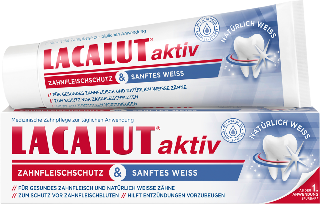 Lacalut Aktiv Zahncreme Zahnfleischschutz&Sanftes Weiß 75ml