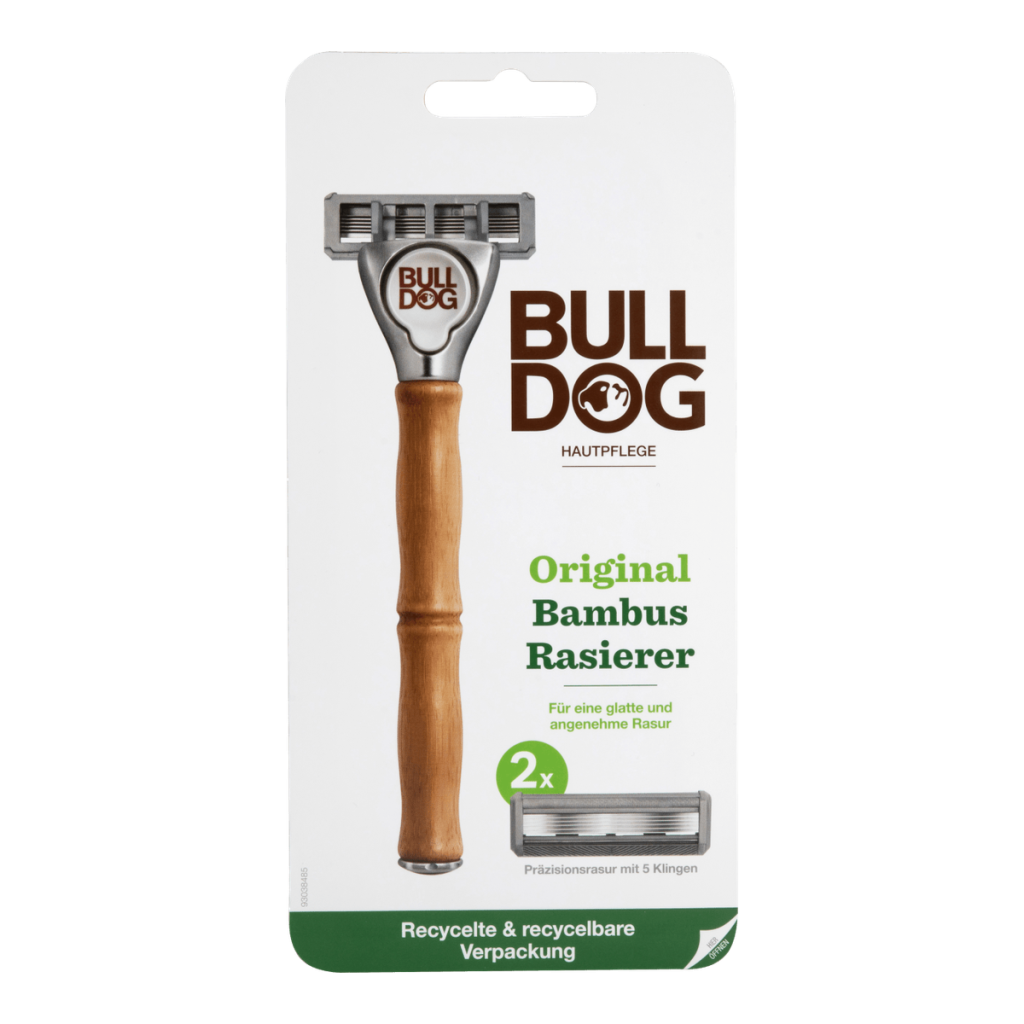 Bulldog Original Bambus Rasierer+2 Klingen