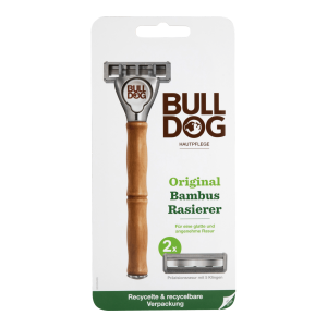 Bulldog Original Bambus Rasierer+2 Klingen