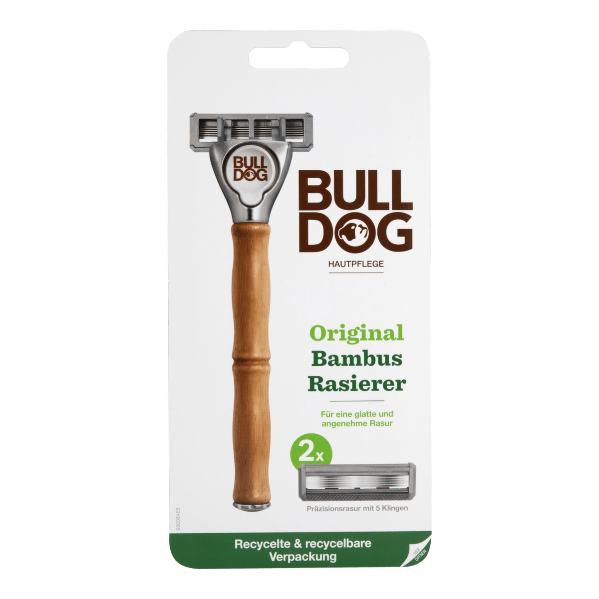 Bulldog Original Bambus Rasierer+2 Klingen