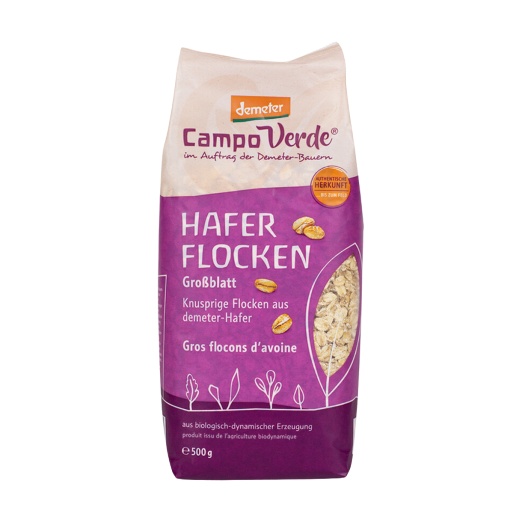 Demeter Campo Verde Haferflocken Großblatt 500g