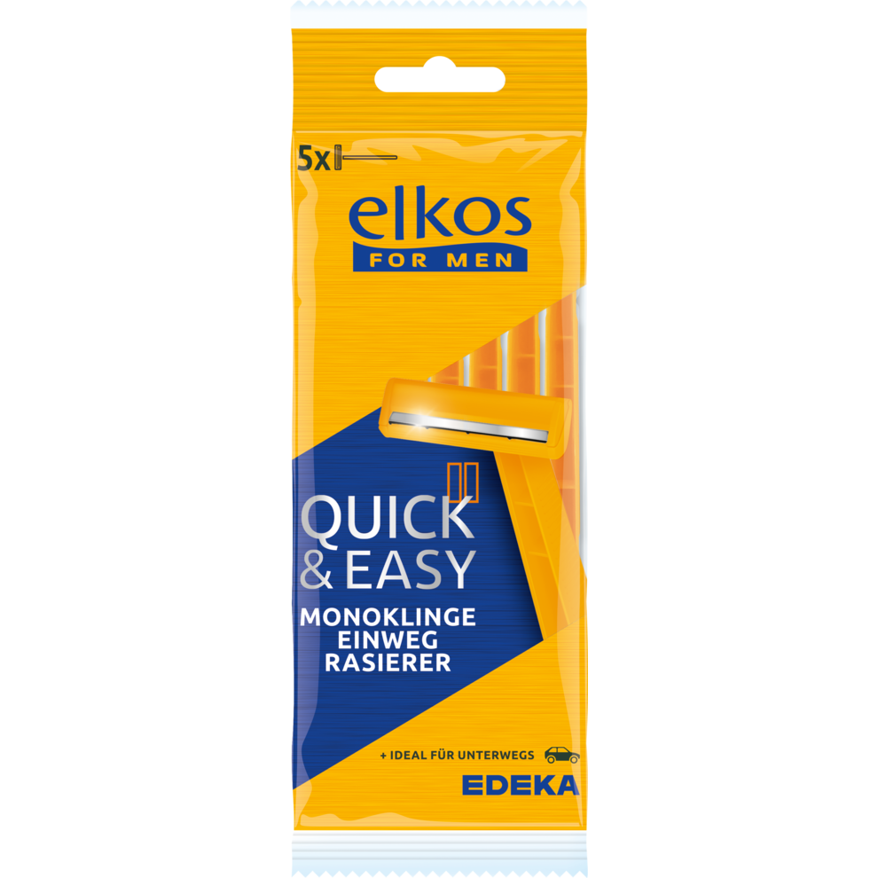 EDEKA Elkos 1-Klingen-Einwegrasierer 5ST
