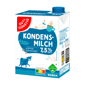 GUT&GÜNSTIG Kondensmilch 7,5% 340g VLOG
