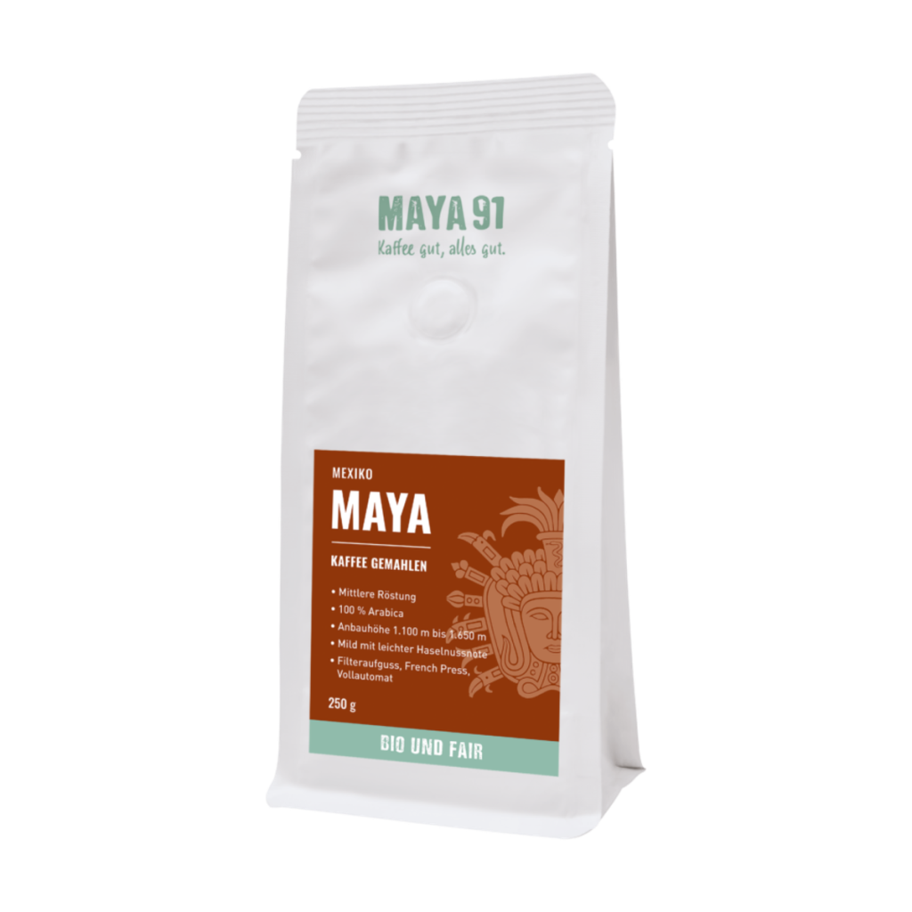Bio Maya Kaffee gemahlen Mexiko 250g